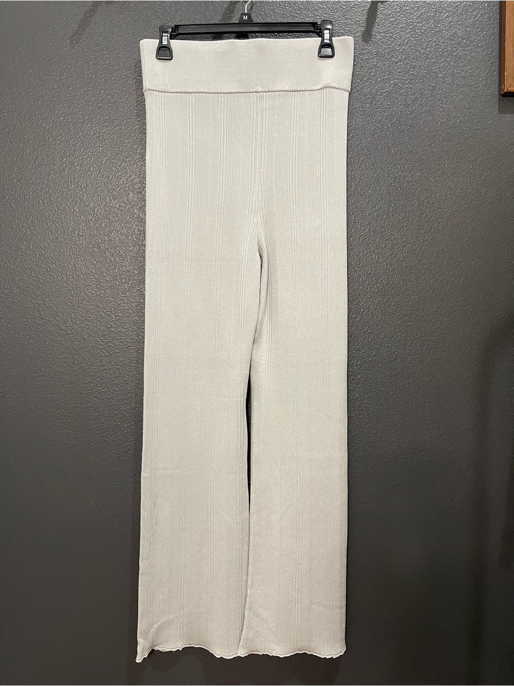 Everlane The Rib Knit High Rise Straight Pant - Picture 3 of 5